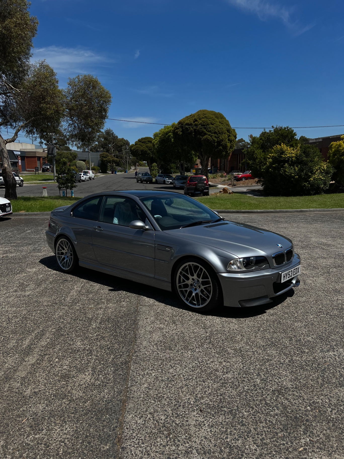 Silver BMW E46 M3 at Apex, independent BMW specialists Melbourne