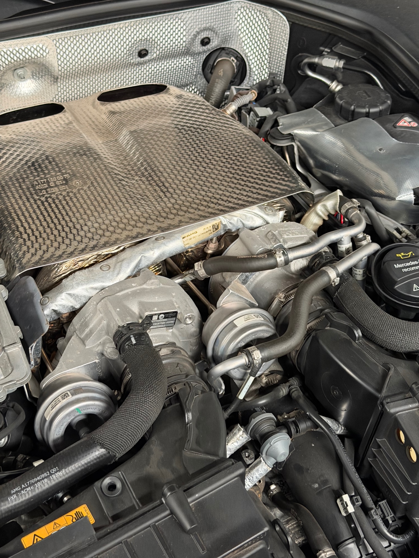 Mercedes-AMG engine bay at Apex Performance Tuning Melbourne
